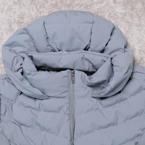 32 Degrees Heat Gray Hooded Puffer Jacket Coat Womens Size L - Picture 12 of 14